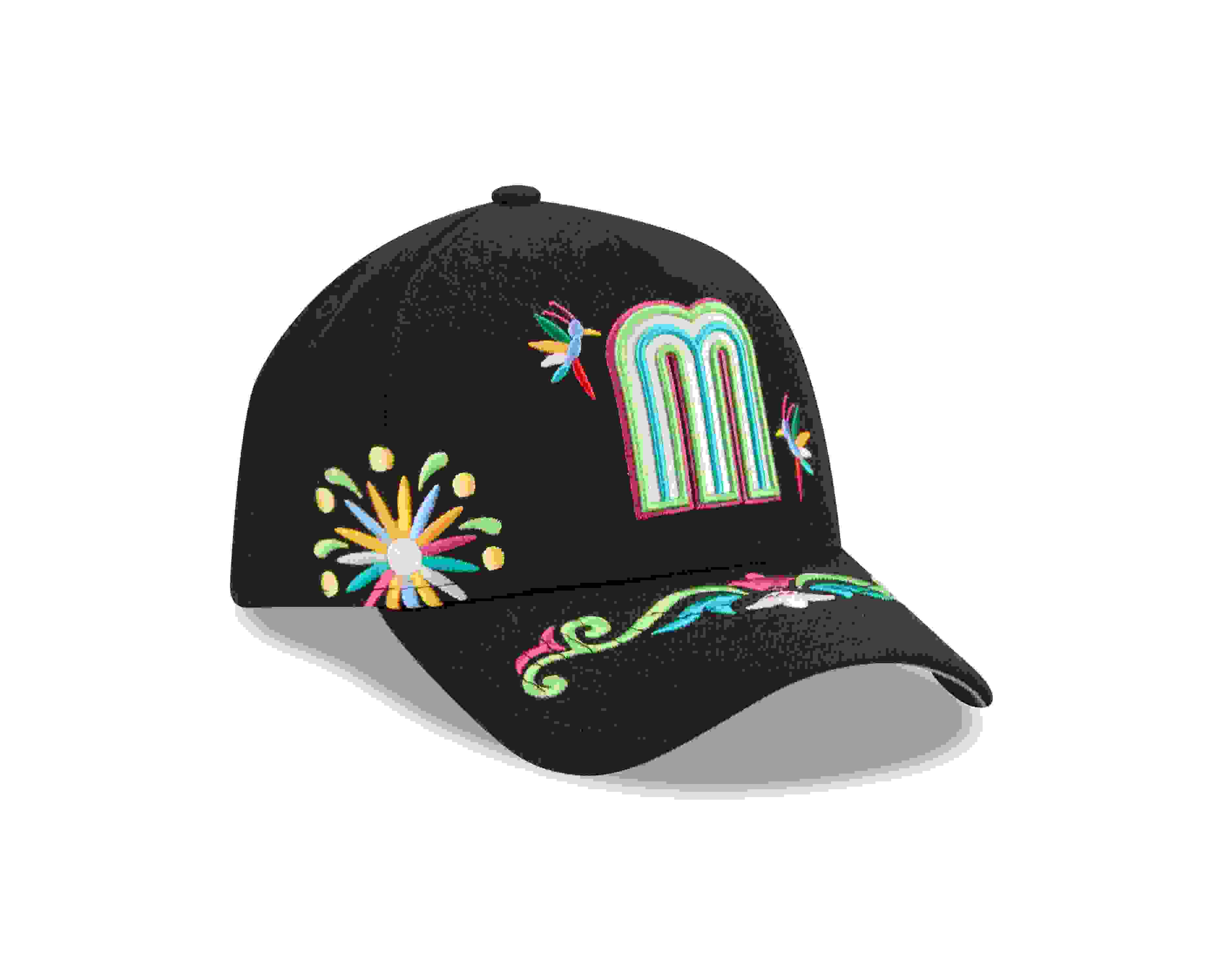 New Era Mexico 9FORTY A-Frame All Over Print Black Snapback Hat
